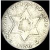 Image 1 : 1856 Silver Three-Cent Piece NICELY CIRCULATED