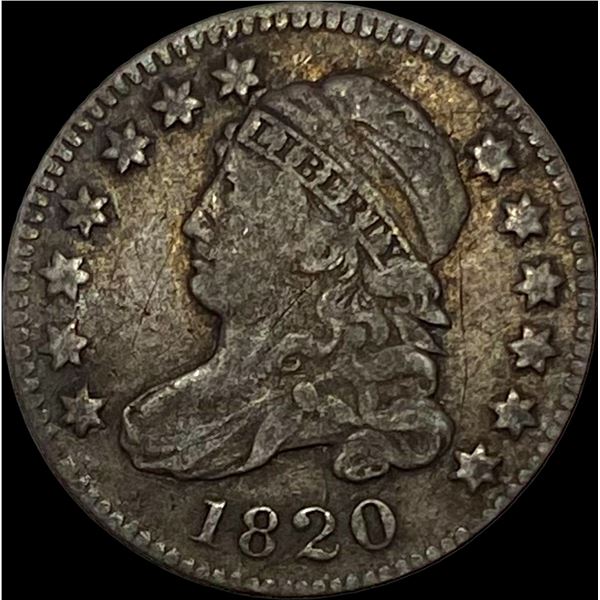 1820 Capped Bust Dime NEARLY UNCIRCULATED