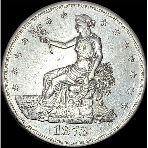 1873 Silver Trade Dollar CLOSELY UNCIRCULATED