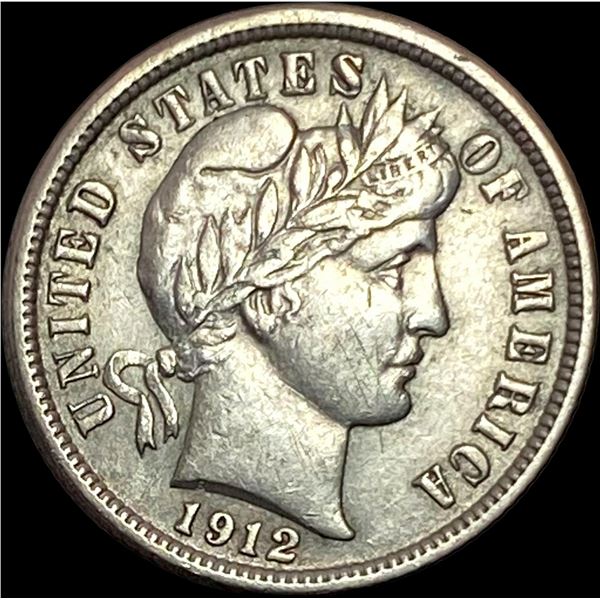 1912 Barber Dime CLOSELY UNCIRCULATED