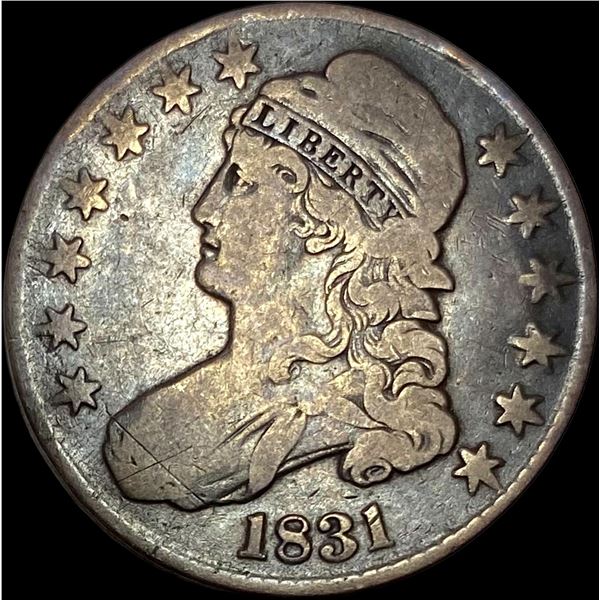 1831 Capped Bust Half Dollar LIGHTLY CIRCULATED