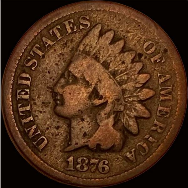 1876 Indian Head Cent NICELY CIRCULATED