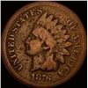 Image 1 : 1876 Indian Head Cent NICELY CIRCULATED