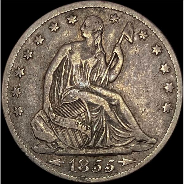 1855-O Seated Liberty Half Dollar NEARLY UNCIRCULATED