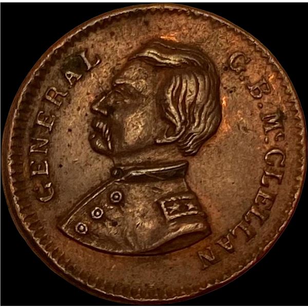 1863 Civil War Token Knickerbocker CLOSELY UNCIRCULATED