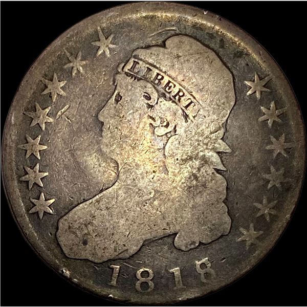 1818/7 Capped Bust Half Dollar NICELY CIRCULATED