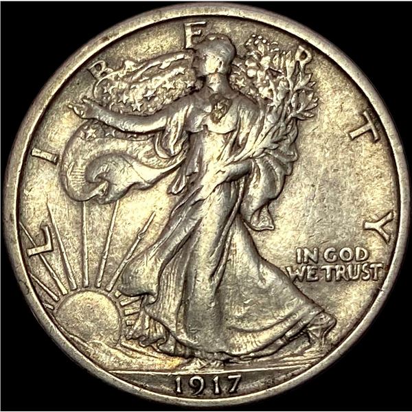 1917 Walking Liberty Half Dollar NEARLY UNCIRCULATED