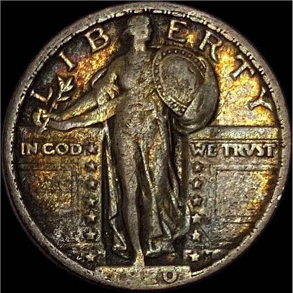 1920 Silver Standing Liberty Quarter LIGHTLY CIRCULATED
