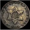 Image 1 : 1853 Silver Three-Cent Piece LIGHTLY CIRCULATED