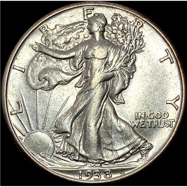 1938-D Silver Half Dollar CLOSELY UNCIRCULATED