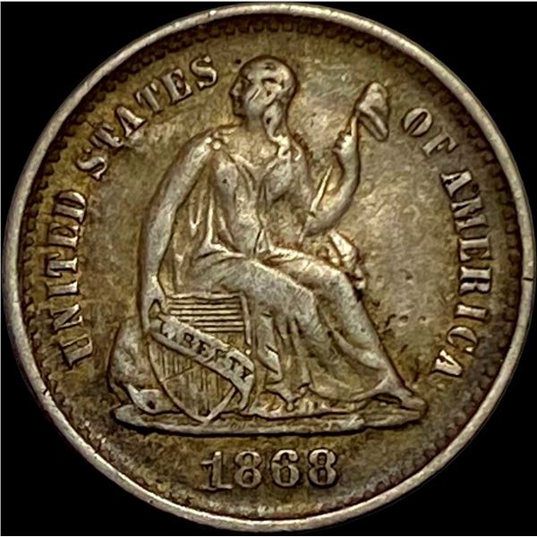 1868-S Seated Liberty Half Dime NEARLY UNCIRCULATED