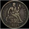 Image 1 : 1875-CC Silver Seated Liberty Dime LIGHTLY CIRCULATED