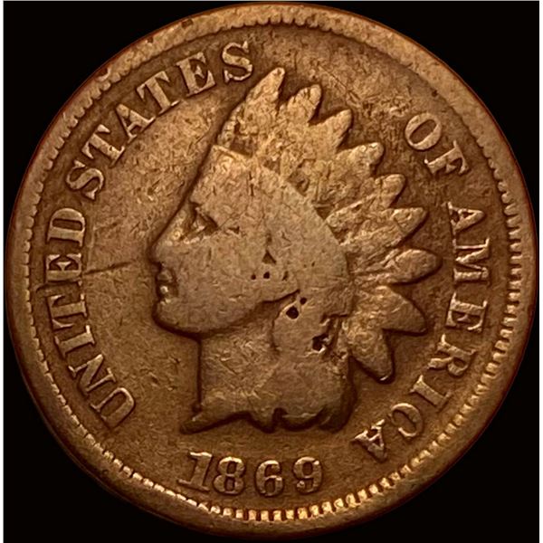 1869 Indian Head Cent NICELY CIRCULATED