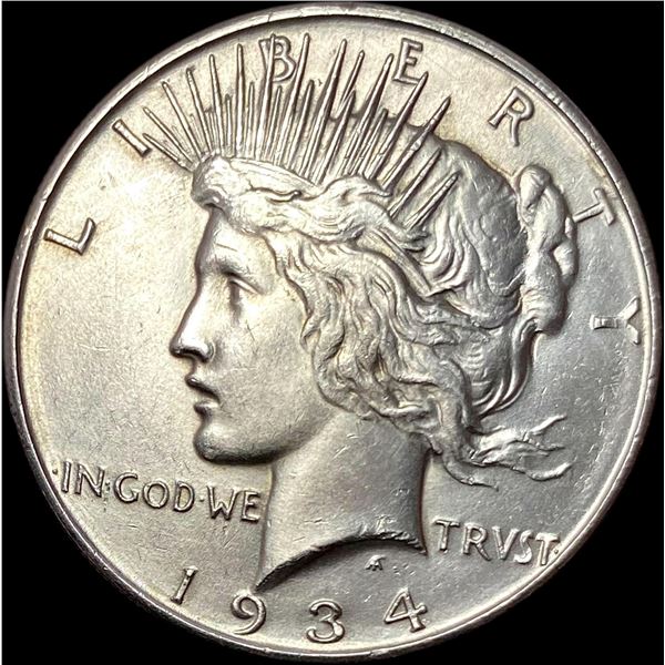 1934-D Peace Silver Dollar CLOSELY UNCIRCULATED