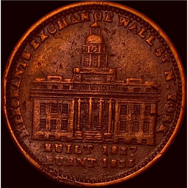 1837 Hard Times Token Merchant Exchange HIGH GRADE