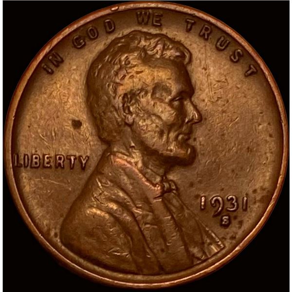 1931-S Lincoln Wheat Cent NEARLY UNCIRCULATED