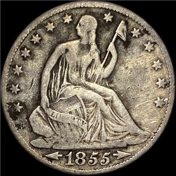 1855-O Seated Liberty Half Dollar LIGHTLY CIRCULATED
