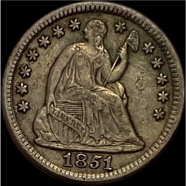 1851 Seated Liberty Half Dime NEARLY UNCIRCULATED