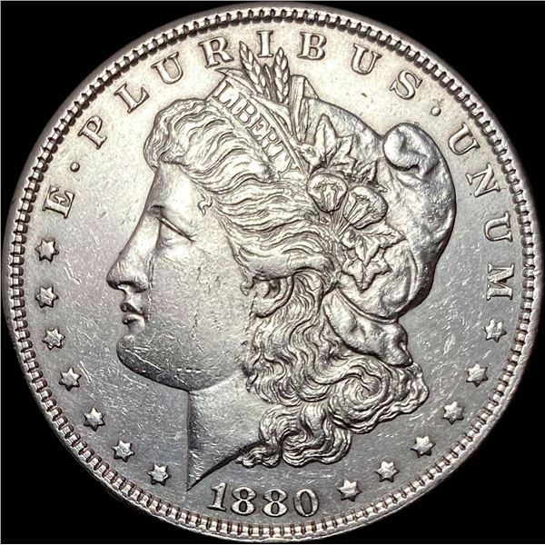 1880 Silver Morgan Dollar CLOSELY UNCIRCULATED