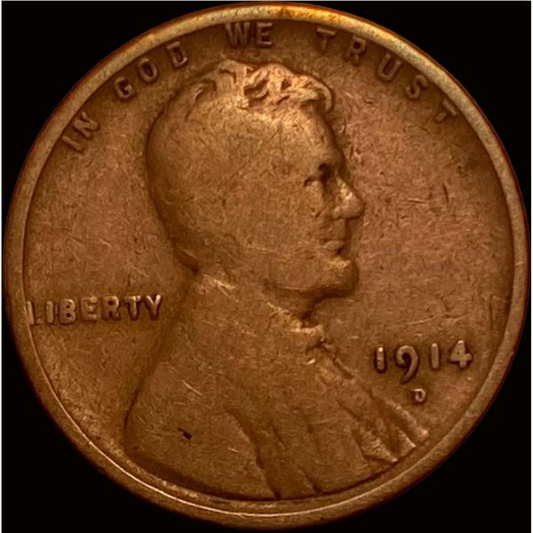1914-D Lincoln Wheat Cent NICELY CIRCULATED