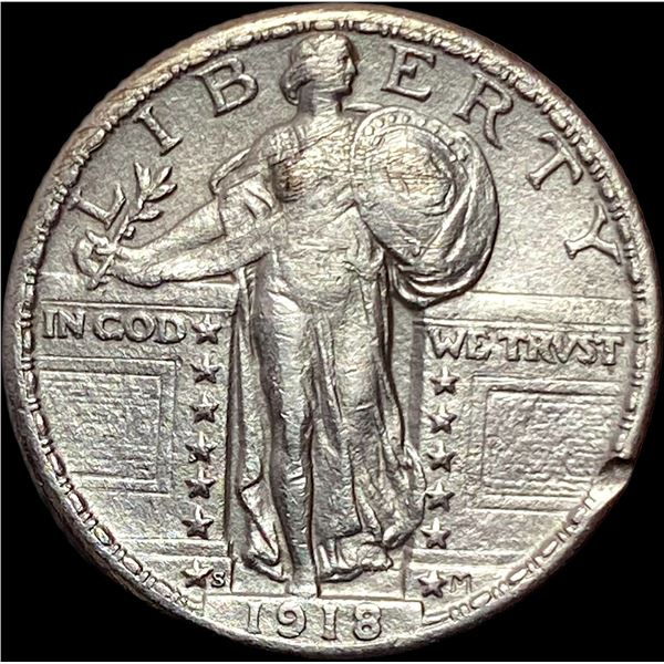 1918-S Standing Liberty Quarter CLOSELY UNCIRCULATED