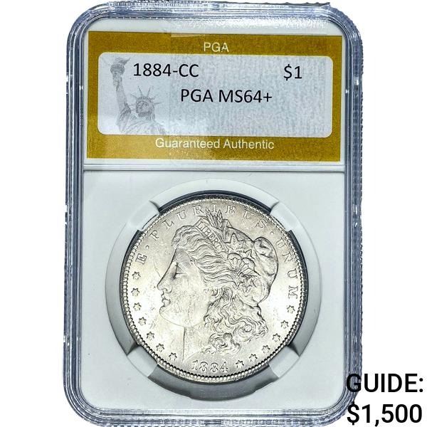 1884-CC Morgan Silver Dollar PGA MS64+