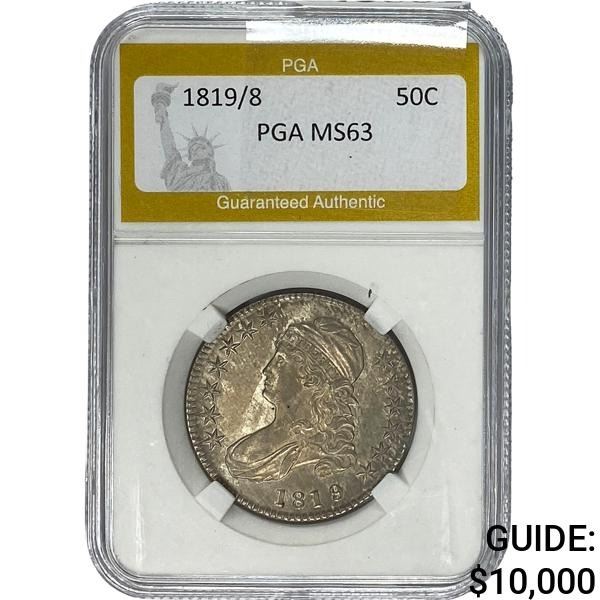 1819/9 Capped Bust Half Dollar PGA MS63