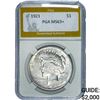 Image 1 : 1921 Silver Peace Dollar PGA MS63+