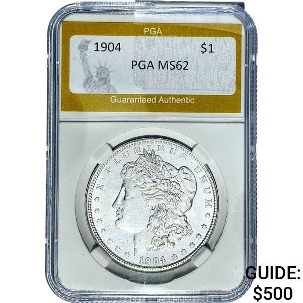 1904 Morgan Silver Dollar PGA MS62