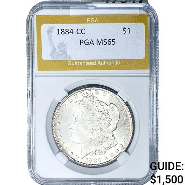 1884-CC Morgan Silver Dollar PGA MS65