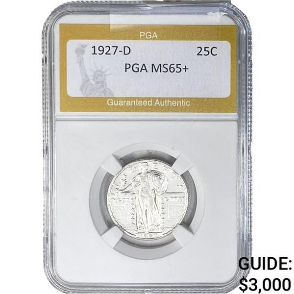 1927-D Standing Liberty Quarter PGA MS65+