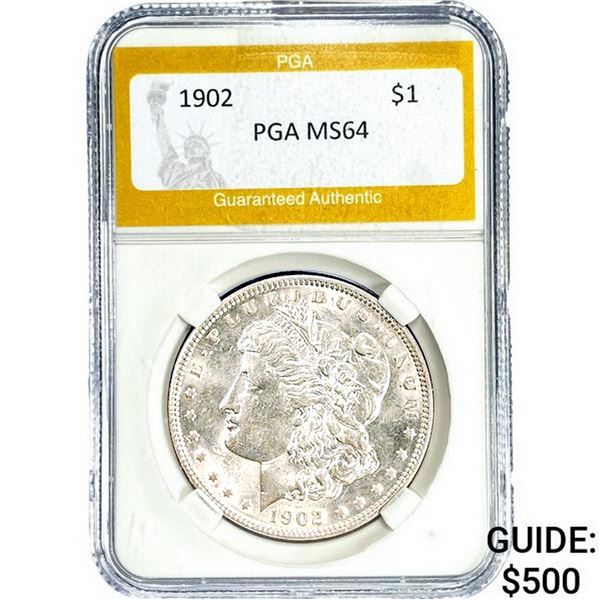 1902 Morgan Silver Dollar PGA MS64