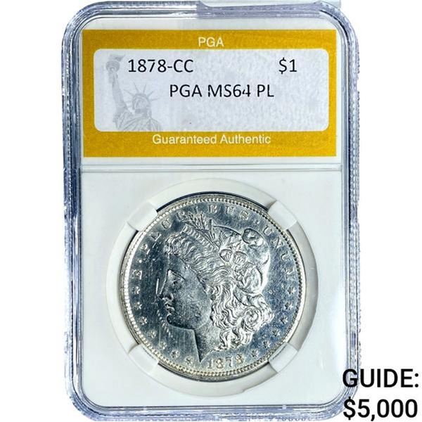 1878-CC Morgan Silver Dollar PGA MS64