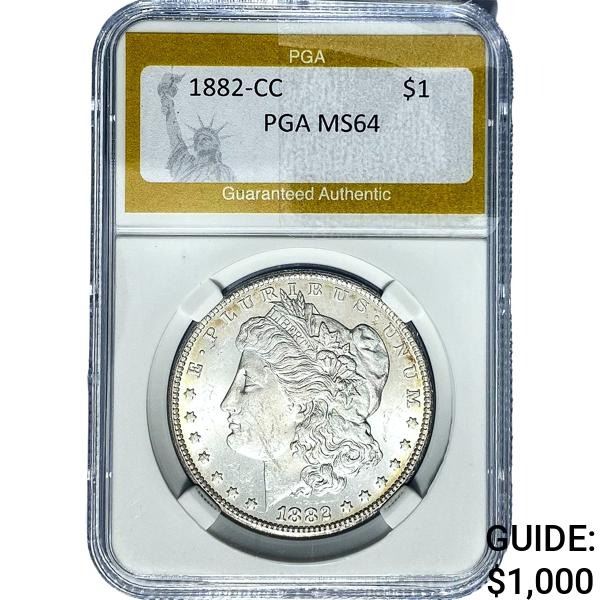 1822-CC Morgan Silver Dollar PGA MS64