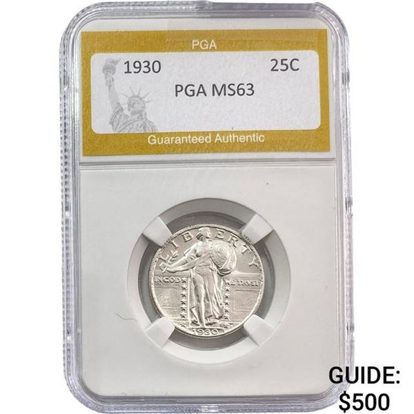 1930 Standing Liberty Quarter PGA MS63