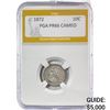 Image 1 : 1872 Seated Liberty Dime PGA PR66 Cameo
