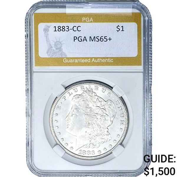1883-CC Morgan Silver Dollar PGA MS65+