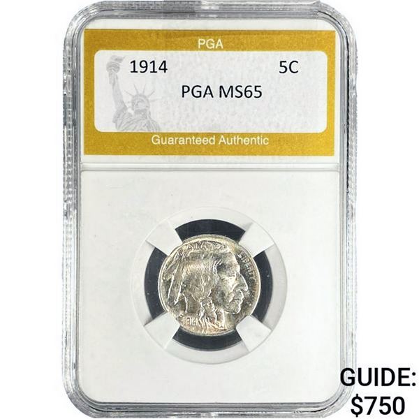 1914 Buffalo Nickel PGA MS65
