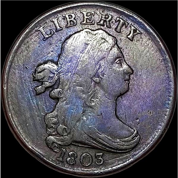 1803 Draped Bust Half Cent LIGHTLY CIRCULATED