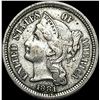 Image 1 : 1881 Nickel Three-Cent Piece LIGHTLY CIRCULATED