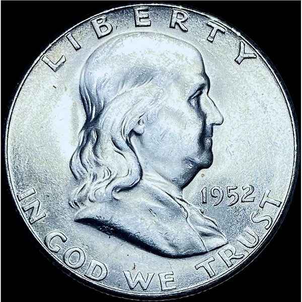 1952-S Silver Half Dollar Franklin CHOICE BU