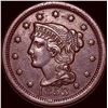 Image 1 : 1853 Braided Hair Large Cent CLOSELY UNCIRCULATED