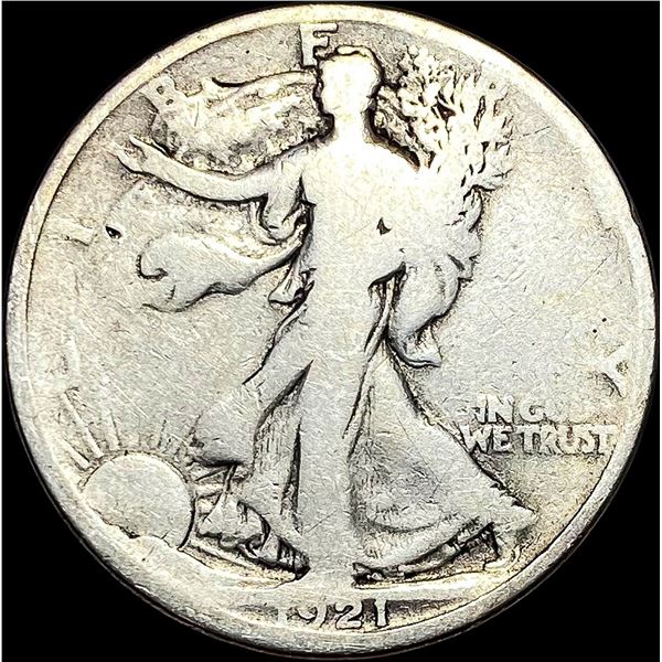 1921-S Silver Walking Liberty Half Dollar NICELY CIRCULATED
