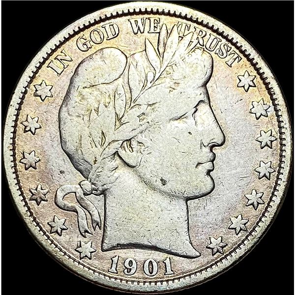 1901 Barber Half Dollar LIGHTLY CIRCULATED