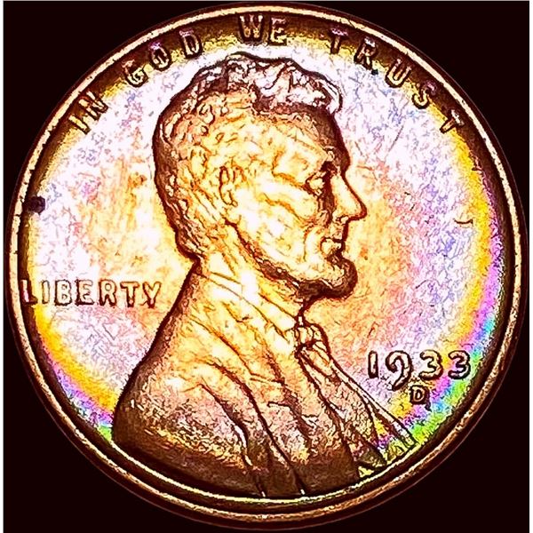 1933-D Lincoln Wheat Cent CLOSELY UNCIRCULATED