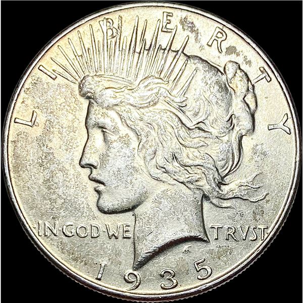 1935 Silver Peace Dollar CLOSELY UNCIRCULATED