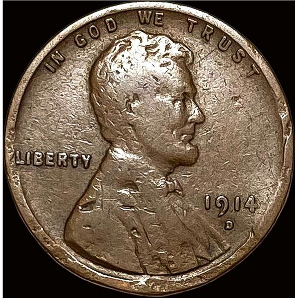 1914-D Lincoln Wheat Cent NICELY CIRCULATED