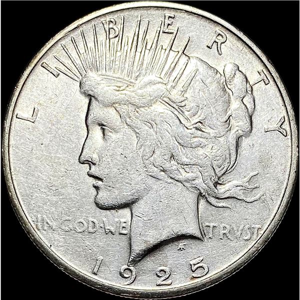 1925-S Silver Peace Dollar CLOSELY UNCIRCULATED