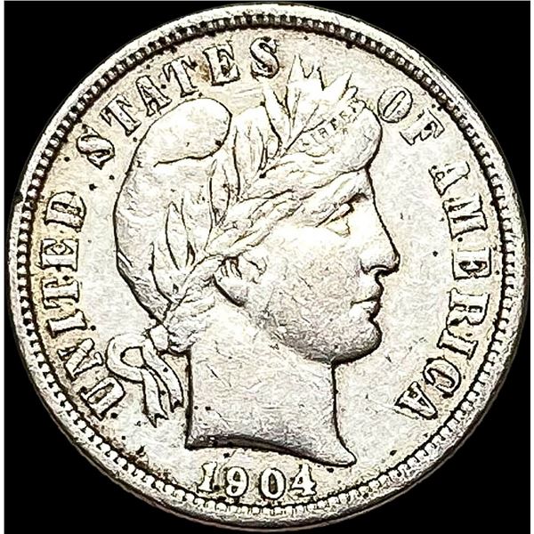 1904 Barber Dime CLOSELY UNCIRCULATED