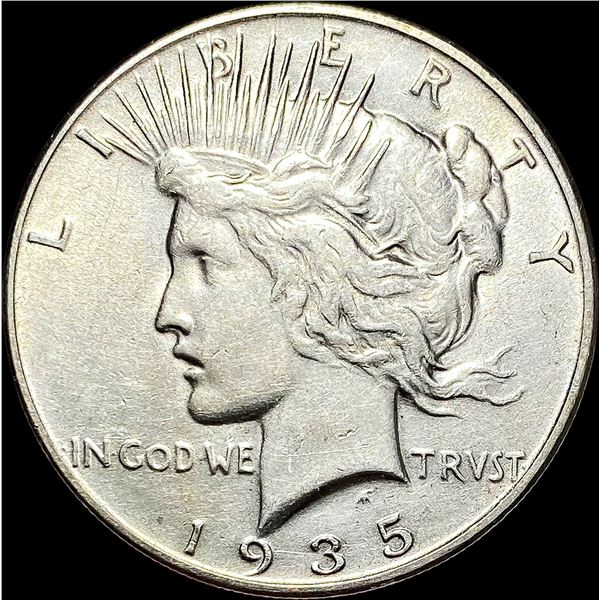 1935 Silver Peace Dollar CLOSELY UNCIRCULATED